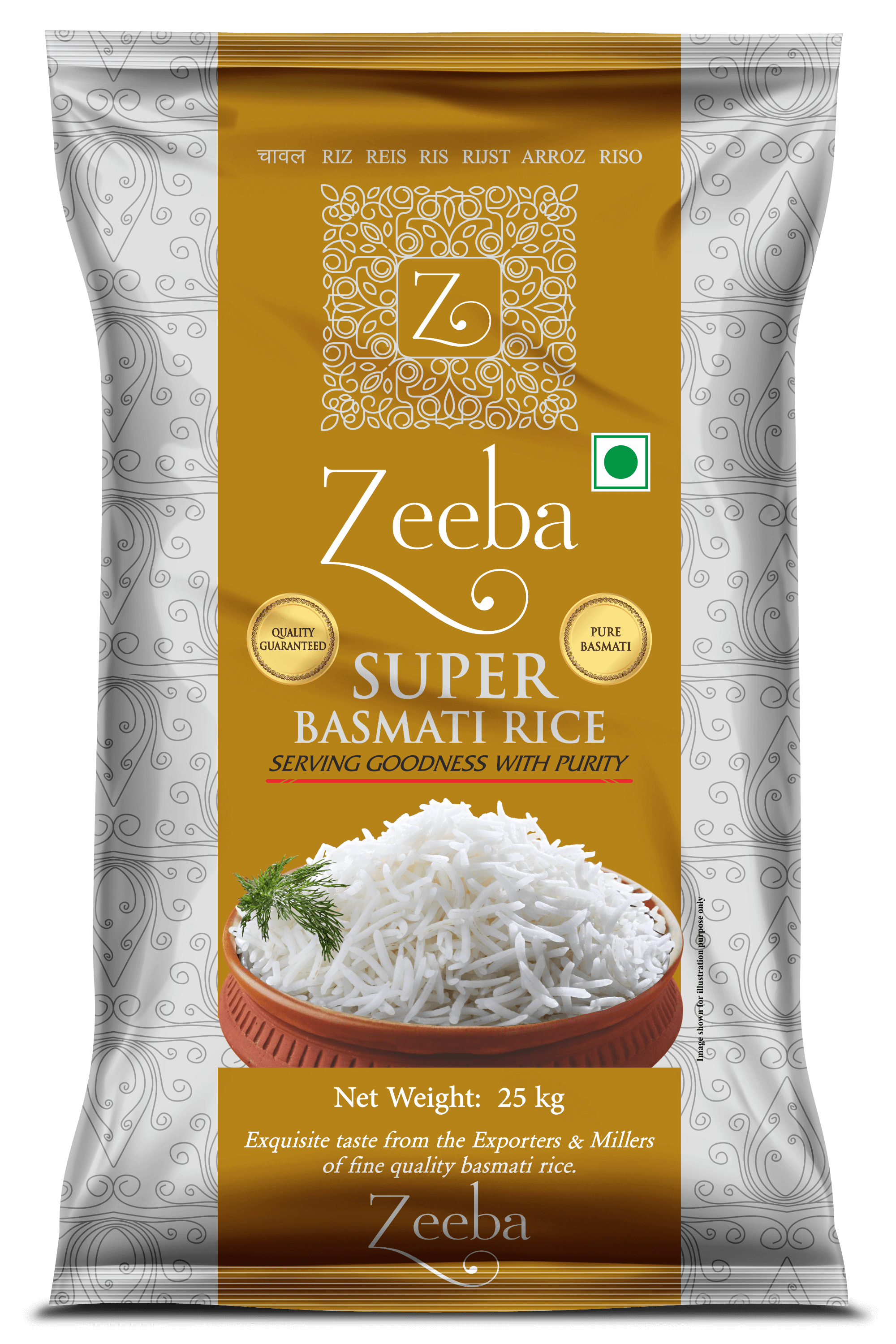 Zeeba Everyday Super Mongra Basmati Rice Zeeba