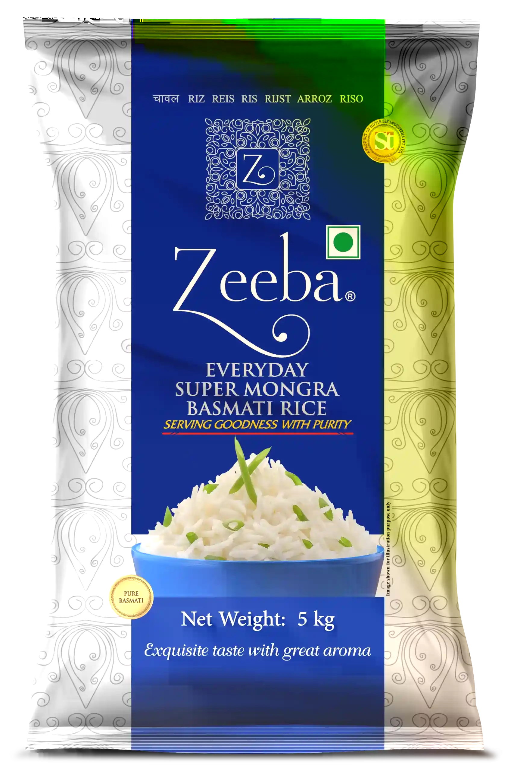 Zeeba Everyday Super Mongra Basmati Rice